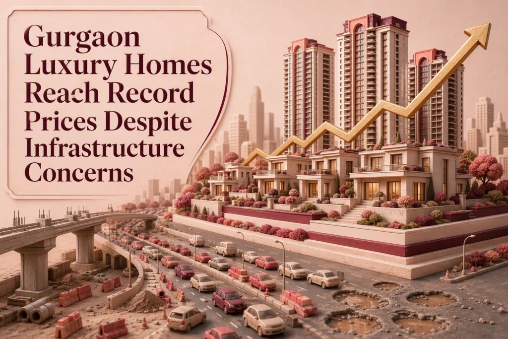 Gurgaon Luxury Homes Reach Record Prices Despite Infrastructure Concerns