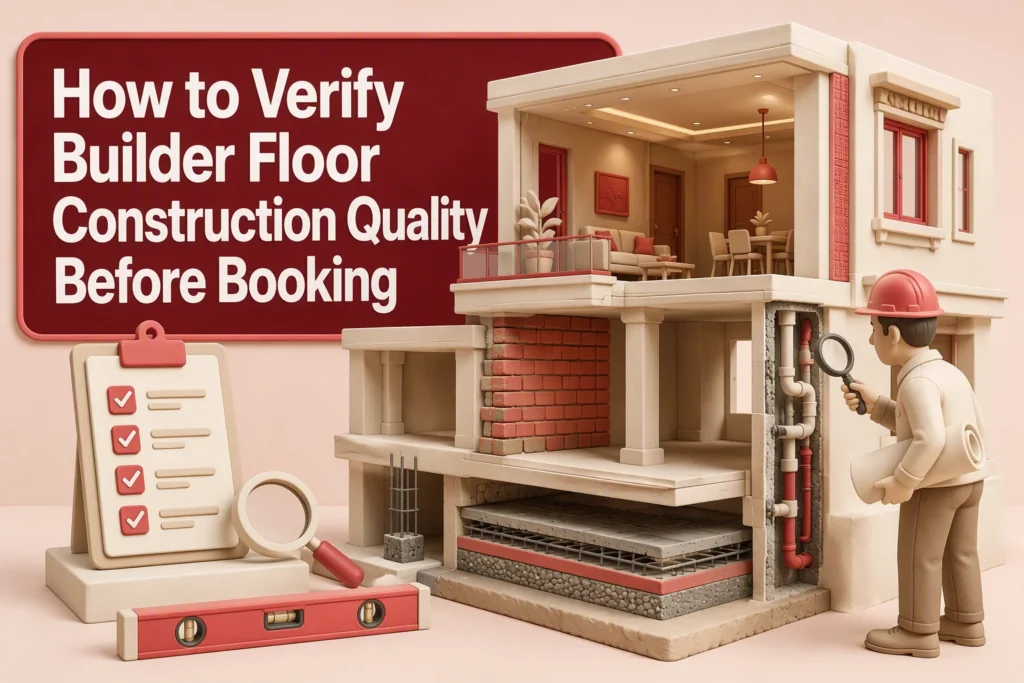 How to Verify Builder Floor Construction Quality Before Booking