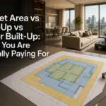 Carpet Area vs Built-Up vs Super Built-Up: What You Are Actually Paying For