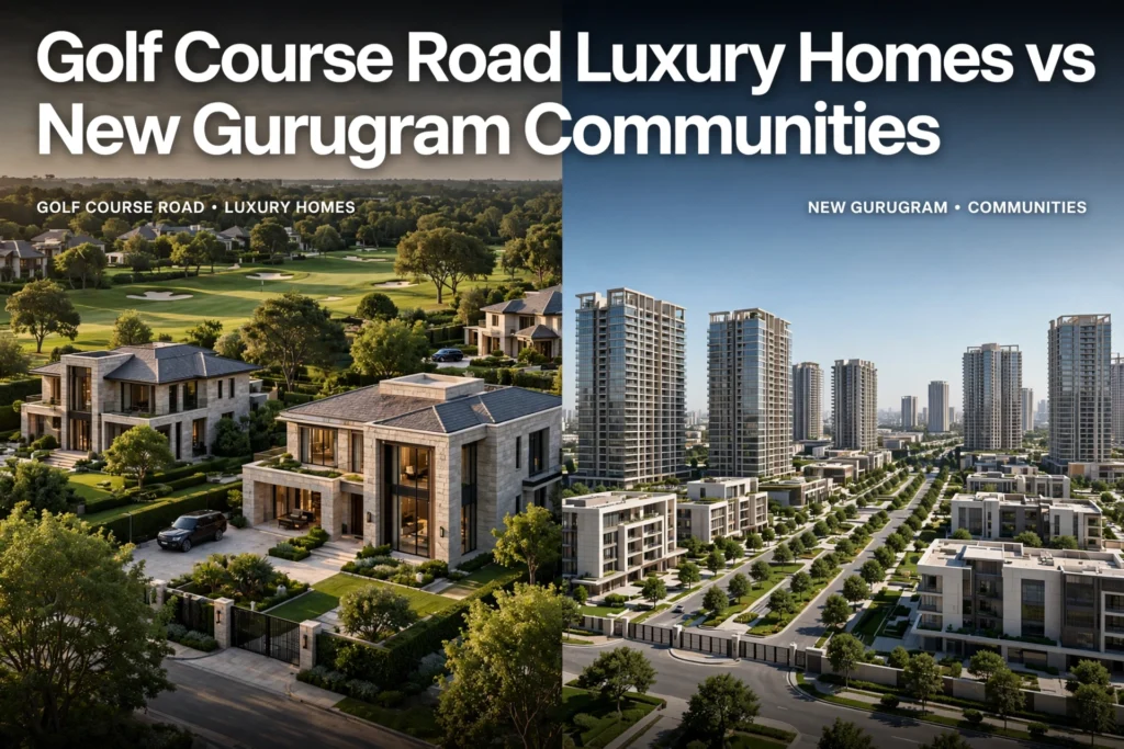 Golf Course Road Luxury Homes vs New Gurugram Communities