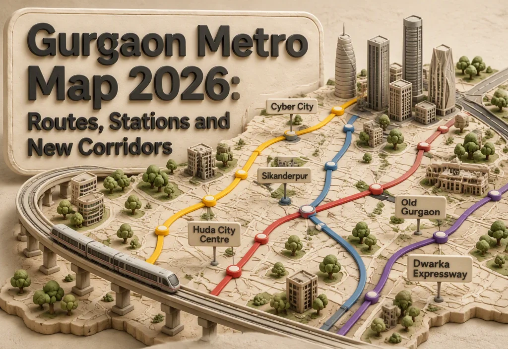 Gurgaon Metro Map 2026: Routes, Stations and New Corridors