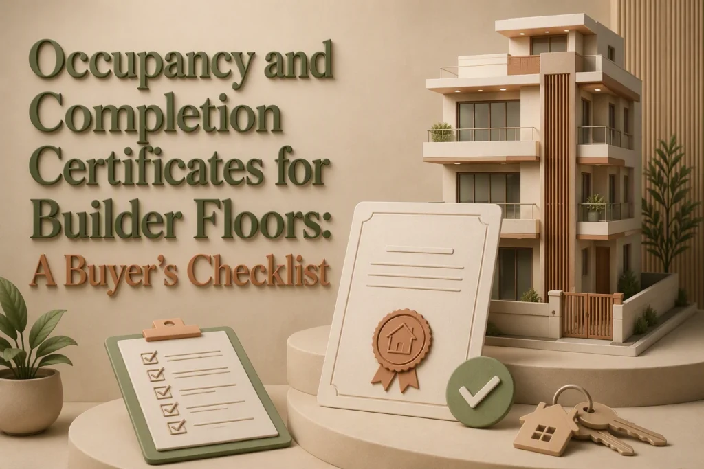Occupancy and Completion Certificates for Builder Floors: A Buyer's Checklist