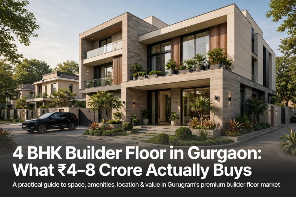 4 BHK Builder Floor in Gurgaon: What ₹4–8 Crore Actually Buys