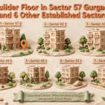 Builder Floor in Sector 57 Gurgaon and 6 Other Established Sectors