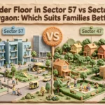 Builder Floor in Sector 57 vs Sector 47 Gurgaon: Which Suits Families Better?