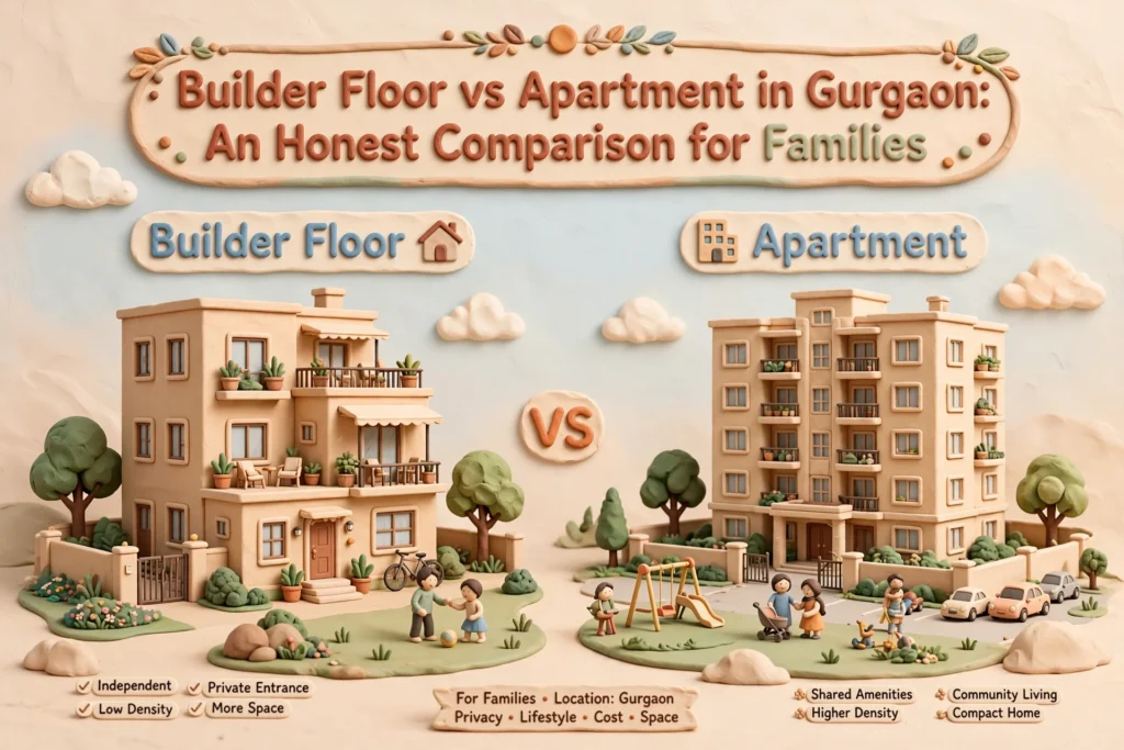 Builder Floor vs Apartment in Gurgaon: An Honest Comparison for Families