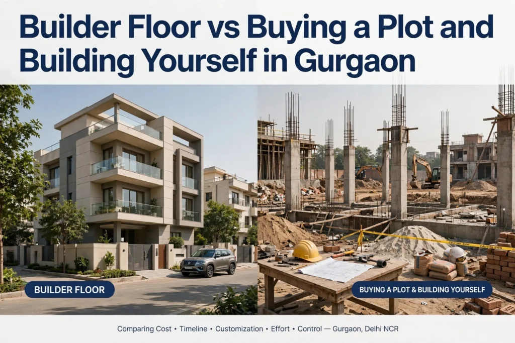 Builder Floor vs Buying a Plot and Building Yourself in Gurgaon