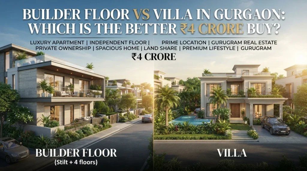 Builder Floor vs Villa in Gurgaon: Which Is the Better ₹4 Crore Buy?