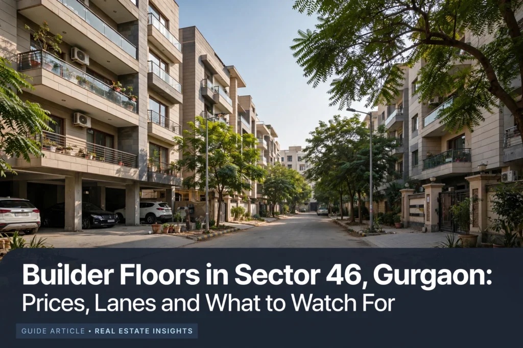 Builder Floors in Sector 46, Gurgaon: Prices, Lanes and What to Watch For