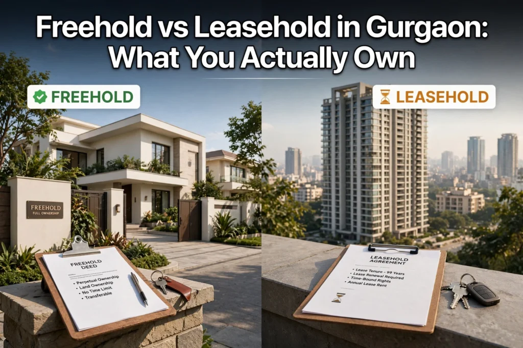 Freehold vs Leasehold in Gurgaon: What You Actually Own