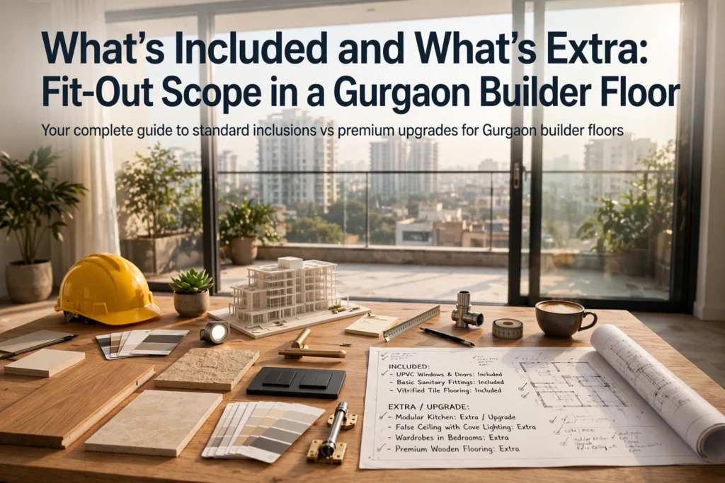 What's Included and What's Extra: Fit-Out Scope in a Gurgaon Builder Floor